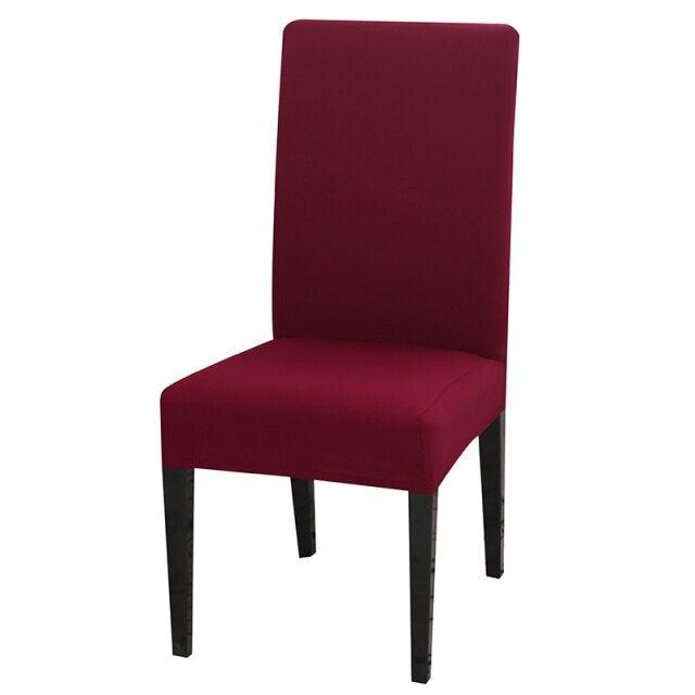 Solid Color Chair Cover Stretch Spandex Seat Cover For Office Wedding Banquet Hotel Home Chair Covers Banquet Chair Seat Protector Slipcover For Home Party Hotel Wedding Ceremony Stevvex