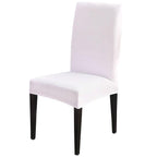 Solid Color Chair Cover Stretch Spandex Seat Cover For Office Wedding Banquet Hotel Home Chair Covers Banquet Chair Seat Protector Slipcover For Home Party Hotel Wedding Ceremony Stevvex