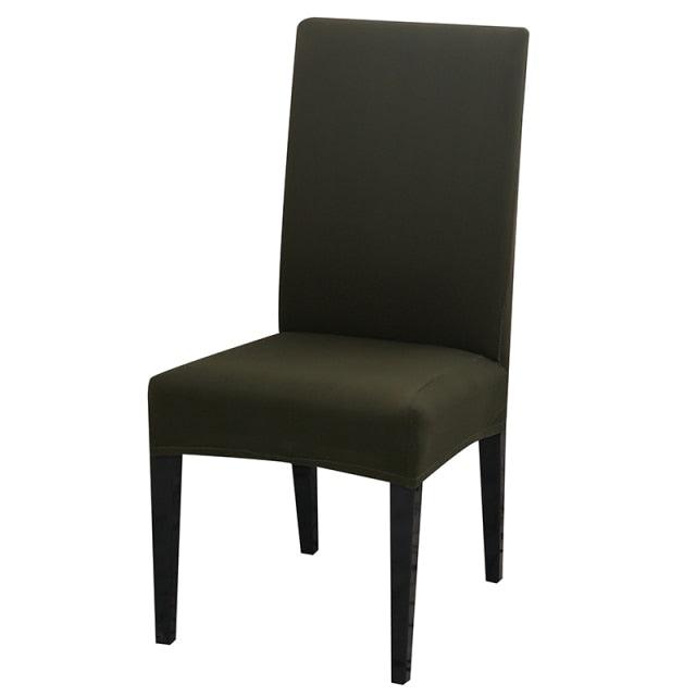 Solid Color Chair Cover Stretch Spandex Seat Cover For Office Wedding Banquet Hotel Home Chair Covers Banquet Chair Seat Protector Slipcover For Home Party Hotel Wedding Ceremony Stevvex