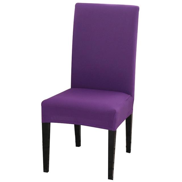 Solid Color Chair Cover Stretch Spandex Seat Cover For Office Wedding Banquet Hotel Home Chair Covers Banquet Chair Seat Protector Slipcover For Home Party Hotel Wedding Ceremony Stevvex