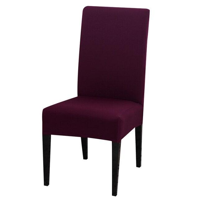Solid Color Chair Cover Stretch Spandex Seat Cover For Office Wedding Banquet Hotel Home Chair Covers Banquet Chair Seat Protector Slipcover For Home Party Hotel Wedding Ceremony Stevvex