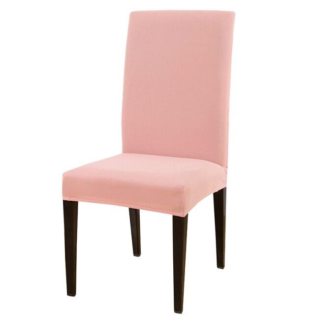 Solid Color Chair Cover Stretch Spandex Seat Cover For Office Wedding Banquet Hotel Home Chair Covers Banquet Chair Seat Protector Slipcover For Home Party Hotel Wedding Ceremony Stevvex