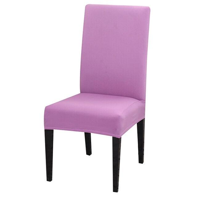 Solid Color Chair Cover Stretch Spandex Seat Cover For Office Wedding Banquet Hotel Home Chair Covers Banquet Chair Seat Protector Slipcover For Home Party Hotel Wedding Ceremony Stevvex