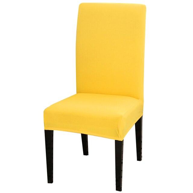 Solid Color Chair Cover Stretch Spandex Seat Cover For Office Wedding Banquet Hotel Home Chair Covers Banquet Chair Seat Protector Slipcover For Home Party Hotel Wedding Ceremony Stevvex