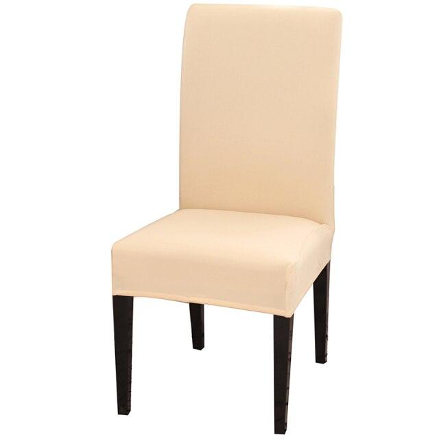 Solid Color Chair Cover Stretch Spandex Seat Cover For Office Wedding Banquet Hotel Home Chair Covers Banquet Chair Seat Protector Slipcover For Home Party Hotel Wedding Ceremony Stevvex