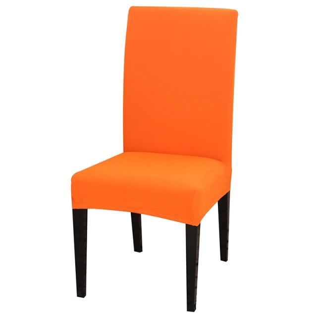 Solid Color Chair Cover Stretch Spandex Seat Cover For Office Wedding Banquet Hotel Home Chair Covers Banquet Chair Seat Protector Slipcover For Home Party Hotel Wedding Ceremony Stevvex