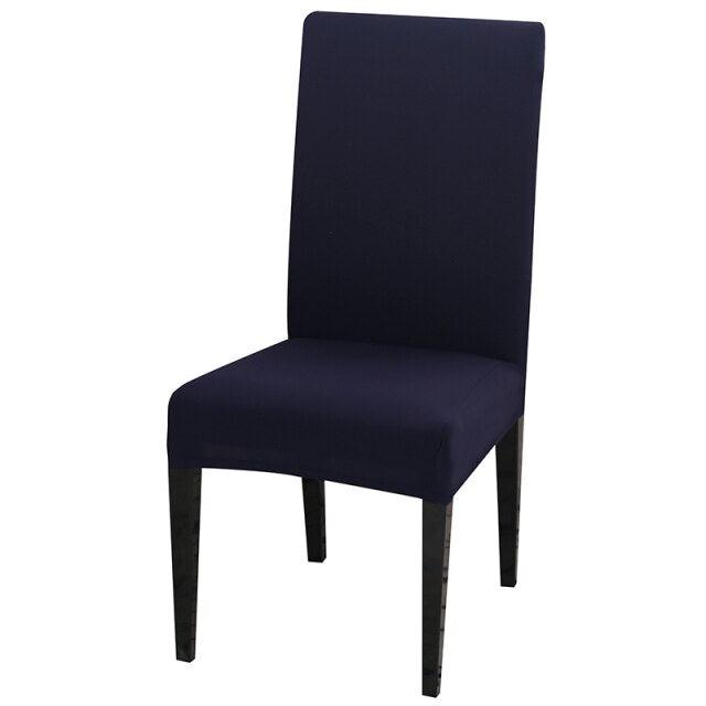Solid Color Chair Cover Stretch Spandex Seat Cover For Office Wedding Banquet Hotel Home Chair Covers Banquet Chair Seat Protector Slipcover For Home Party Hotel Wedding Ceremony Stevvex