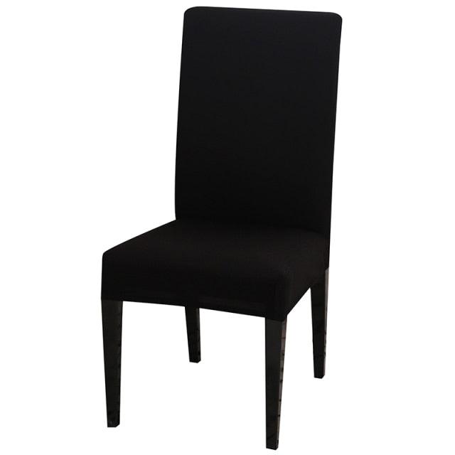Solid Color Chair Cover Stretch Spandex Seat Cover For Office Wedding Banquet Hotel Home Chair Covers Banquet Chair Seat Protector Slipcover For Home Party Hotel Wedding Ceremony Stevvex