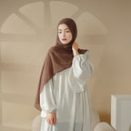 Solid Color Chiffon Hijab  With Neck Base Hat 2pcs Set (MH036) - SJB-DIAMOND ELITES