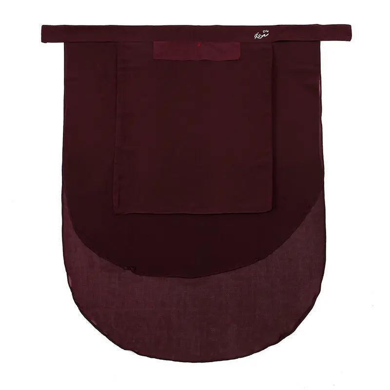 Solid Color Chiffon Hijab with Niqab (MH043) - SJB-DIAMOND ELITES