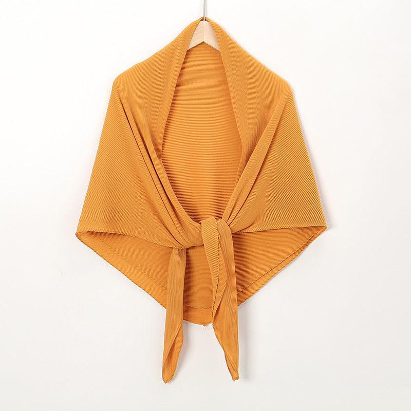 Solid Color Crinkle Chiffon Hijab - Lightweight Scarf for Women (MH040) - SJB-DIAMOND ELITES