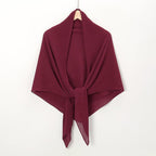 Solid Color Crinkle Chiffon Hijab - Lightweight Scarf for Women (MH040) - SJB-DIAMOND ELITES
