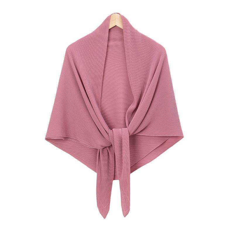 Solid Color Crinkle Chiffon Hijab - Lightweight Scarf for Women (MH040) - SJB-DIAMOND ELITES