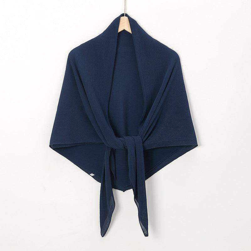 Solid Color Crinkle Chiffon Hijab - Lightweight Scarf for Women (MH040) - SJB-DIAMOND ELITES
