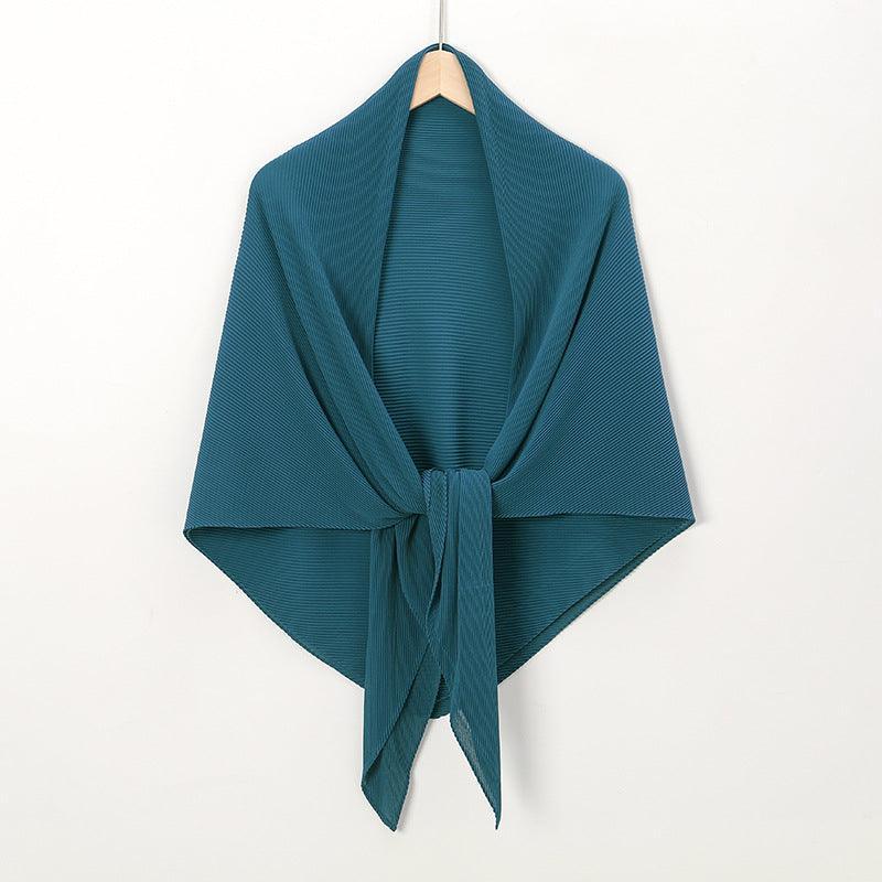 Solid Color Crinkle Chiffon Hijab - Lightweight Scarf for Women (MH040) - SJB-DIAMOND ELITES