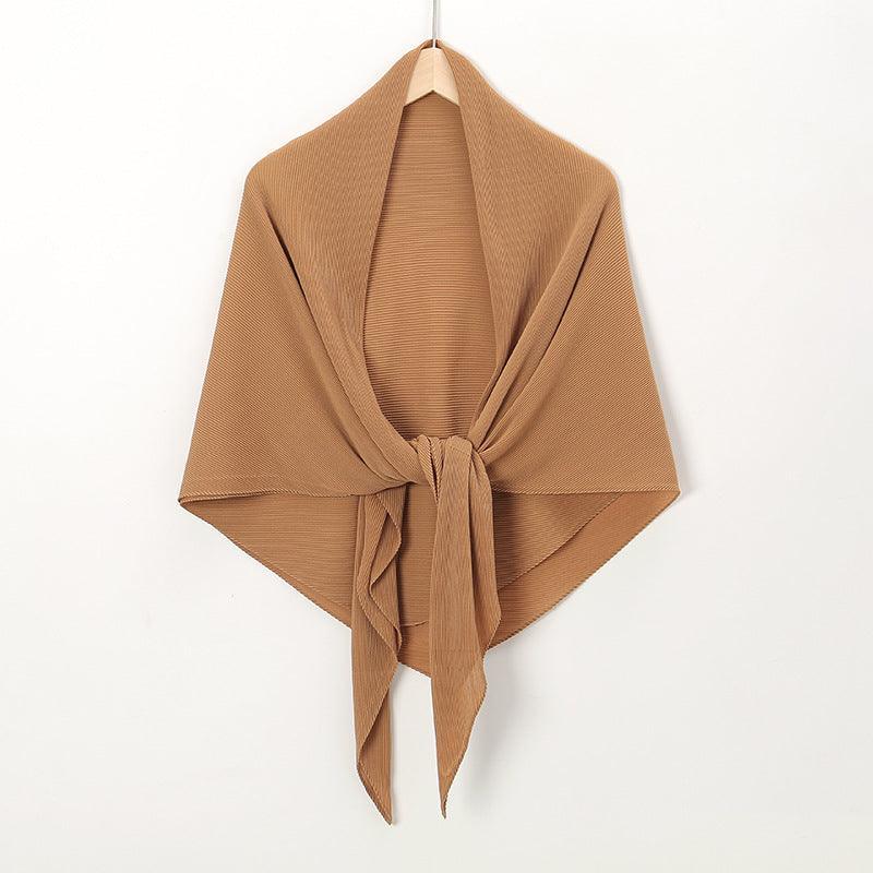 Solid Color Crinkle Chiffon Hijab - Lightweight Scarf for Women (MH040) - SJB-DIAMOND ELITES