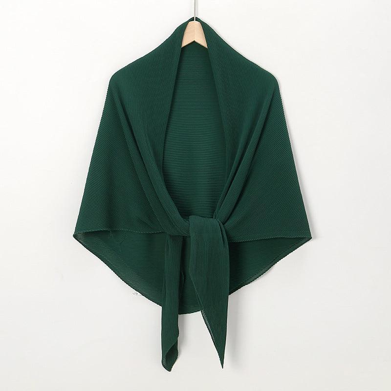 Solid Color Crinkle Chiffon Hijab - Lightweight Scarf for Women (MH040) - SJB-DIAMOND ELITES