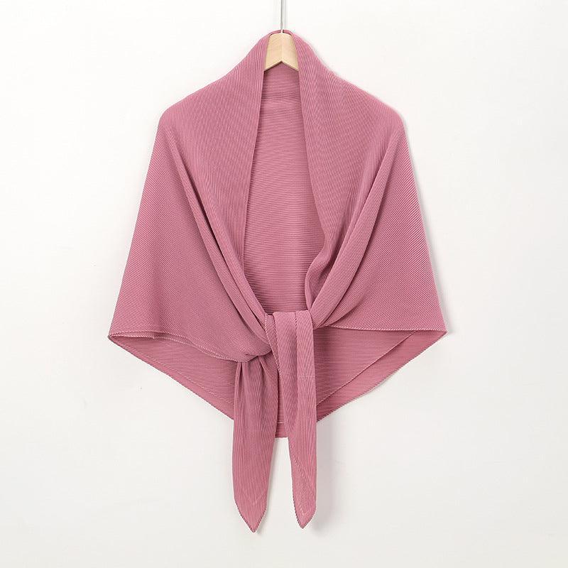 Solid Color Crinkle Chiffon Hijab - Lightweight Scarf for Women (MH040) - SJB-DIAMOND ELITES