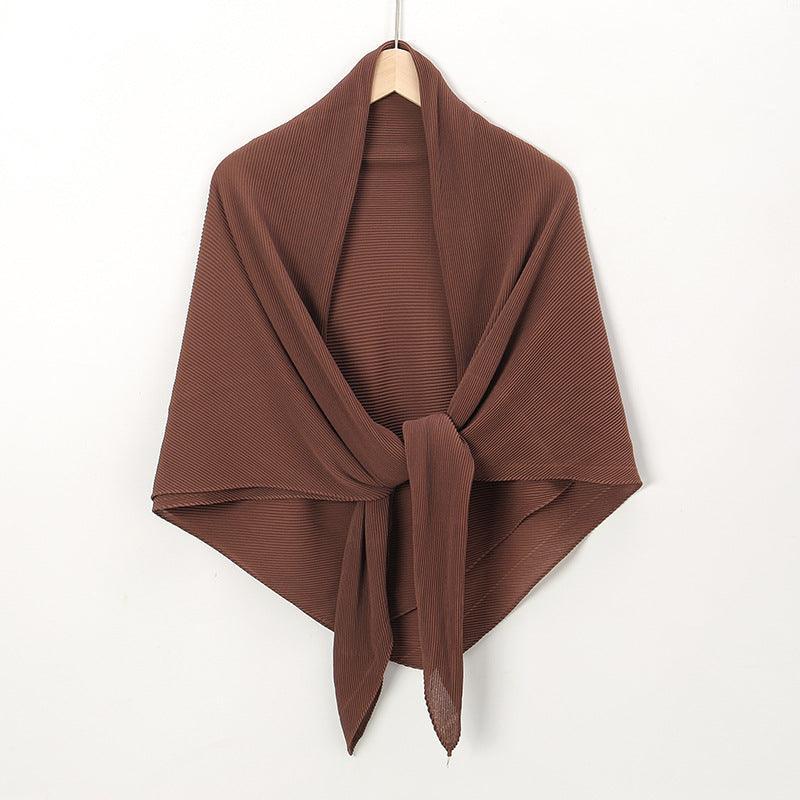 Solid Color Crinkle Chiffon Hijab - Lightweight Scarf for Women (MH040) - SJB-DIAMOND ELITES