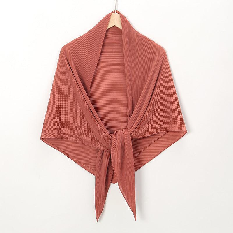 Solid Color Crinkle Chiffon Hijab - Lightweight Scarf for Women (MH040) - SJB-DIAMOND ELITES