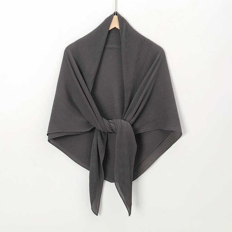 Solid Color Crinkle Chiffon Hijab - Lightweight Scarf for Women (MH040) - SJB-DIAMOND ELITES