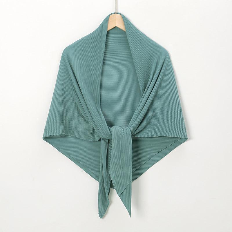 Solid Color Crinkle Chiffon Hijab - Lightweight Scarf for Women (MH040) - SJB-DIAMOND ELITES