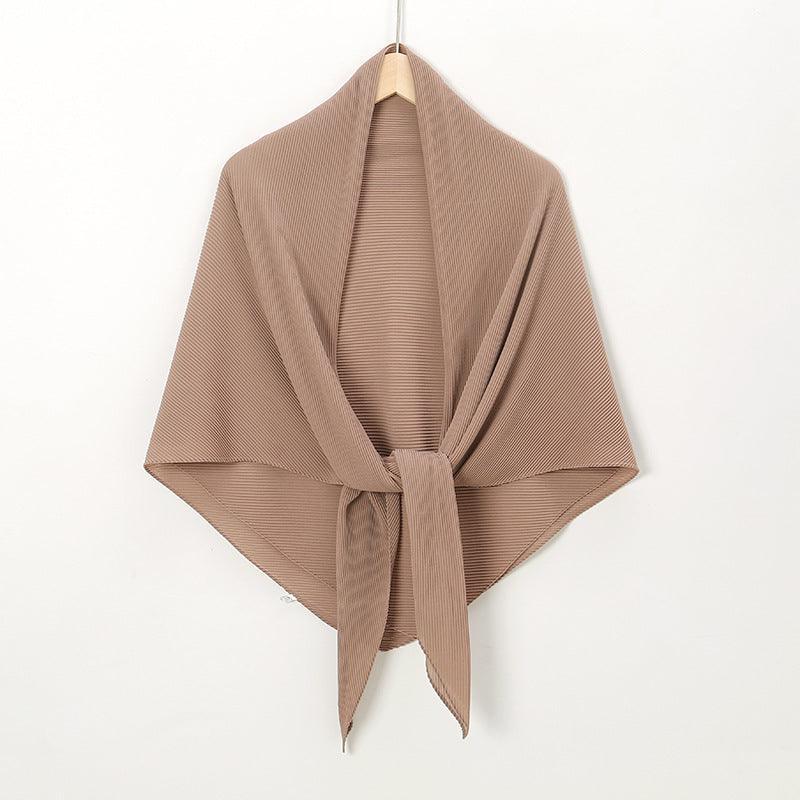 Solid Color Crinkle Chiffon Hijab - Lightweight Scarf for Women (MH040) - SJB-DIAMOND ELITES