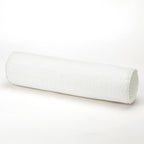 Solid Long Round Maternity Pillow Cotton linen Neck Headrest Body pillow Bed Chair Car Seat Backrest Sleeping Pillow Round Cervical Roll Cylinder Bolster Pillow with Removable Washable Cover, Ergonomically Designed  for Head Neck Spine