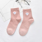 Solid Lovely Patterned Harajuku Socks Cotton Casual Cute Animal New Year Gift Socks For Female Sweat Absorption Breathable Socks For Men And Women Stevvex