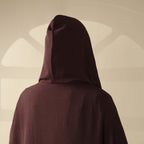 Solid Stylish Jilbab With A Hood | Crepe Jilbab With Attached Hood (MJ015) - SJB-DIAMOND ELITES