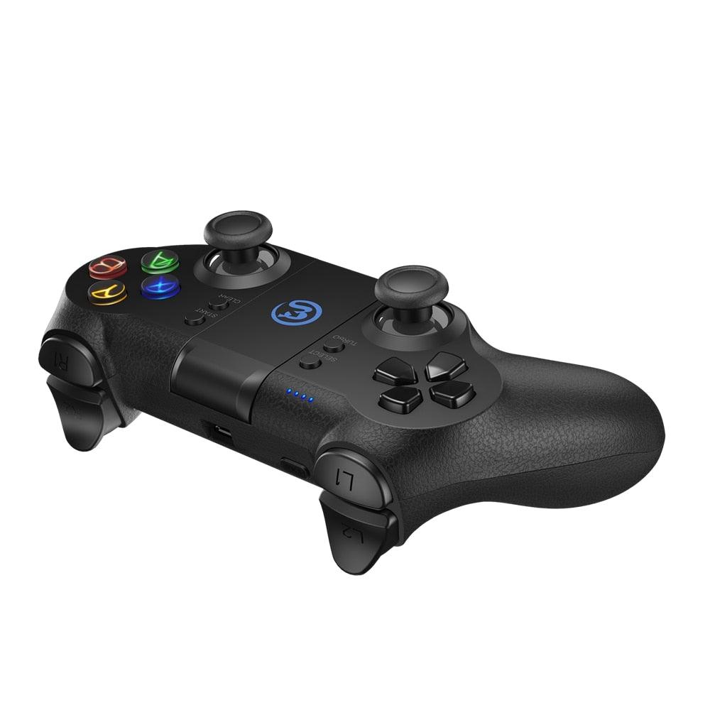 Solid Sustainable Black Bluetooth 2.4GHz Wireless Gamepad Controller Compatible With PC Smartphones Laptop Stevvex
