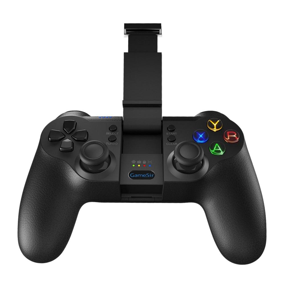Solid Sustainable Black Bluetooth 2.4GHz Wireless Gamepad Controller Compatible With PC Smartphones Laptop Stevvex