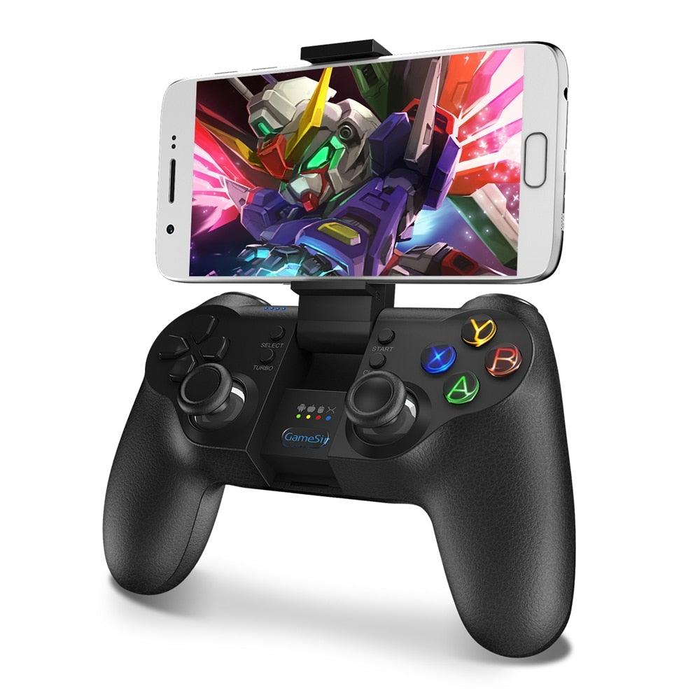 Solid Sustainable Black Bluetooth 2.4GHz Wireless Gamepad Controller Compatible With PC Smartphones Laptop Stevvex