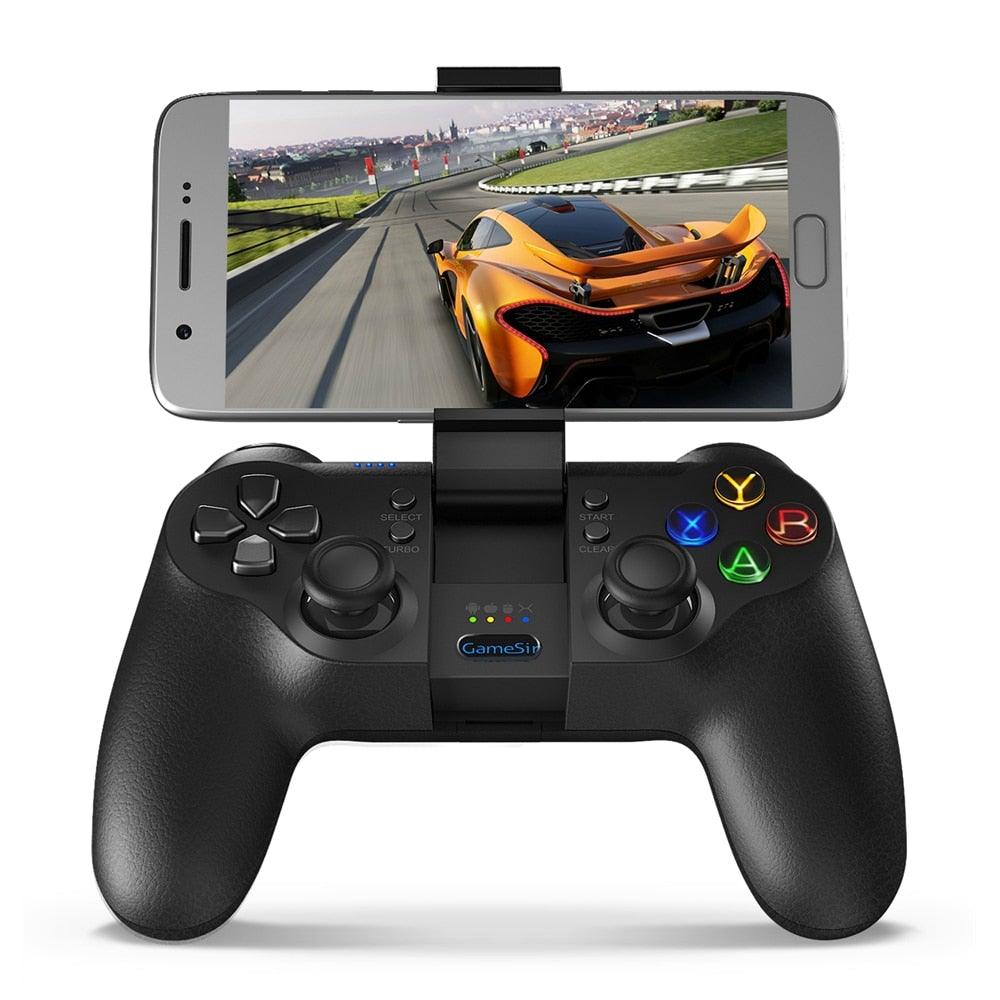 Solid Sustainable Black Bluetooth 2.4GHz Wireless Gamepad Controller Compatible With PC Smartphones Laptop Stevvex