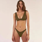 Solid Swimsuit Women Swimwear Modern Push Up Bikini Set Brazilian Bathing Suit Hot Summer Beach Wear Swimming Suit Women Swimwear Push Up Bikini Set Bathing Suit Summer Beach Wear