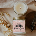 Bluebell Meadow Soy Candle - Fresh Spring Floral Scent, Dewy Petals, Relaxing BandsCo Straps