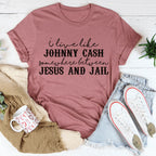 Somewhere Between Jesus & Jail Tee