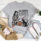Sorry I Can't I Have Plans with My Cat Tee Peachy Sunday