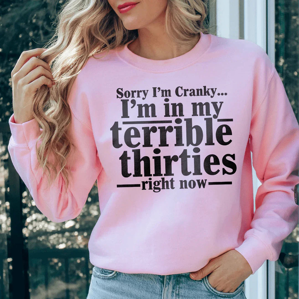 Sorry I'm Cranky I'm In My Sweatshirt Peachy Sunday