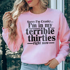 Sorry I'm Cranky I'm In My Sweatshirt Peachy Sunday