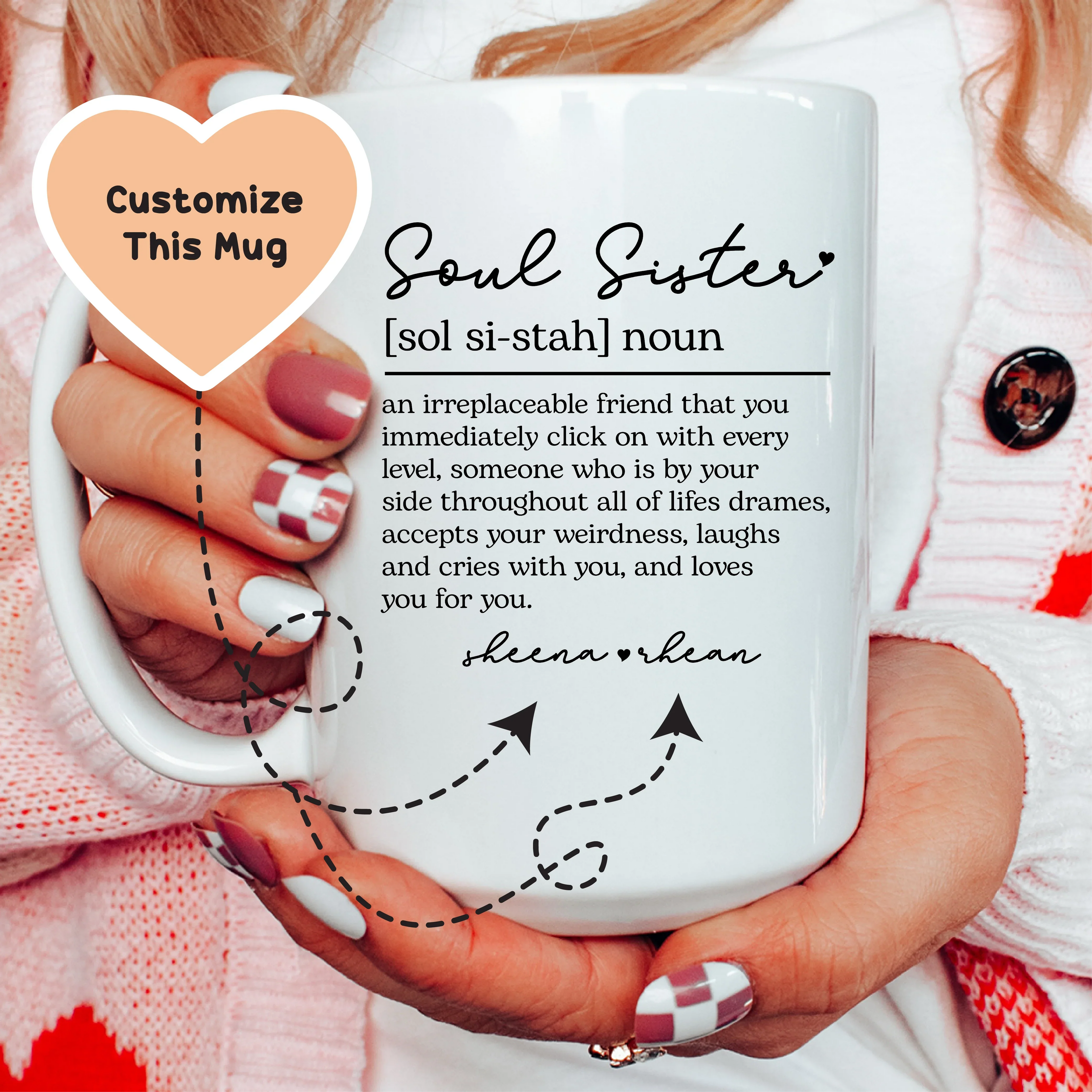 Soul Sister Custom Mug Peachy Sunday