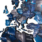 3D Wooden World Map Space Enjoy The Wood
