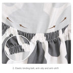 Spandax Stretch Dining Plaid Chair Cover for Sofa And Armchairs Chair Cover Living Room Cover For Office Chaircover Wedding Stretch Parsons Chair Slipcovers Removable Washable Kitchen Chair Protector Cover Stevvex