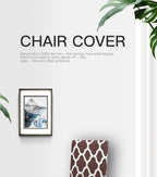 Spandax Stretch Dining Plaid Chair Cover for Sofa And Armchairs Chair Cover Living Room Cover For Office Chaircover Wedding Stretch Parsons Chair Slipcovers Removable Washable Kitchen Chair Protector Cover Stevvex