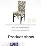 Spandax Stretch Dining Plaid Chair Cover for Sofa And Armchairs Chair Cover Living Room Cover For Office Chaircover Wedding Stretch Parsons Chair Slipcovers Removable Washable Kitchen Chair Protector Cover Stevvex