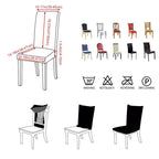 Spandex Chair Cover Removable Anti-Dirty Seat Slipcover Cover For Banquet Wedding Dinner Restaurant Slipcovers Anti-Stain Removable Washable Parsons Chair Protector For Dining Room Banquet Ceremony Wedding Party Hotel Restaurant Stevvex