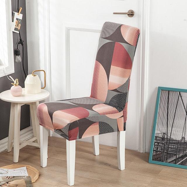 Spandex Chair Cover Stretch Elastic Dining Seat Cover for Banquet Wedding Restaurant Hotel Anti-dirty Removable housse de chaise Chair Covers for Dining Room Stretch Spandex Dining Chair Slipovers Parsons Chair Covers for Dining Room Kitchen Stevvex