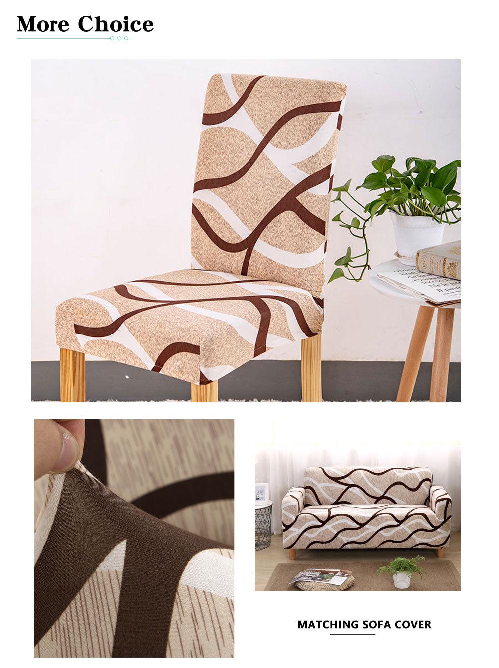 Spandex Chair Cover Stretch Elastic Dining Seat Cover for Banquet Wedding Restaurant Hotel Anti-dirty Removable housse de chaise Chair Covers for Dining Room Stretch Spandex Dining Chair Slipovers Parsons Chair Covers for Dining Room Kitchen Stevvex