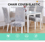 Spandex Chair Cover Stretch Elastic Dining Seat Cover for Banquet Wedding Restaurant Hotel Anti-dirty Removable housse de chaise Chair Covers for Dining Room Stretch Spandex Dining Chair Slipovers Parsons Chair Covers for Dining Room Kitchen Stevvex