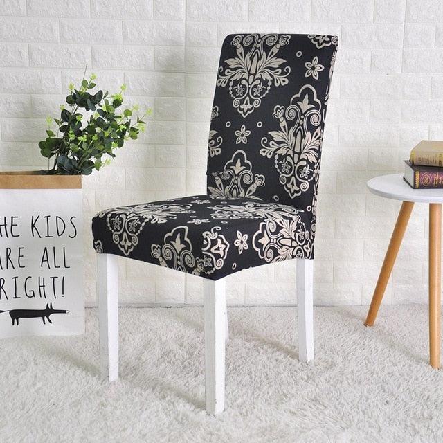 Spandex Chair Cover Stretch Elastic Dining Seat Cover for Banquet Wedding Restaurant Hotel Anti-dirty Removable housse de chaise Chair Covers for Dining Room Stretch Spandex Dining Chair Slipovers Parsons Chair Covers for Dining Room Kitchen Stevvex